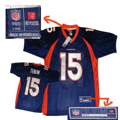 New Denver Broncos #15 Tim Tebow Blue 2012 Jersey