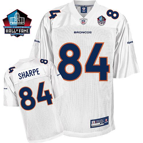 Cheap Denver Broncos 84 Shannon Sharpe Hall of Fame White Jersey For Sale