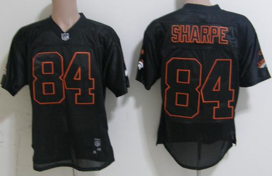 Denver Broncos 84 Shannon Sharpe Black NFL Jerseys