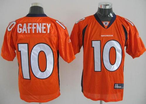 Denver Broncos 10 Jabar Gaffney Orange Jersey