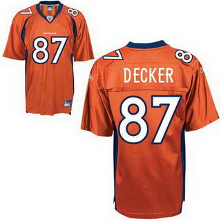 Denver Broncos 87 Eric Decker Orange NFL Jersey