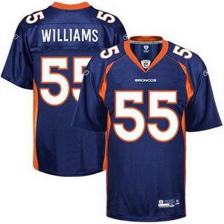 Denver broncos 55 D.J. Williams Blue NFL Jersey