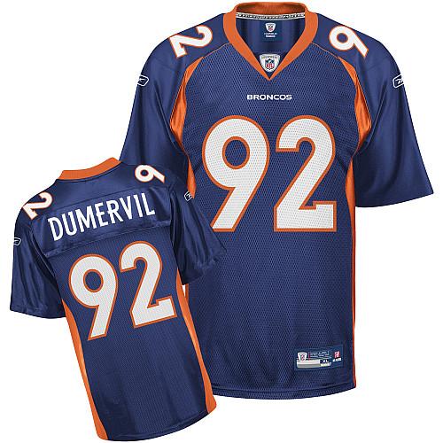 Denver Broncos 92 Dumervil Blue NFL Jerseys