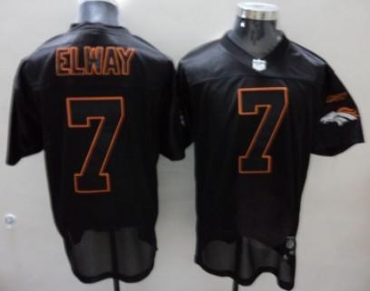 Cheap Denver Broncos 7 John Elway Full Black Jersey For Sale