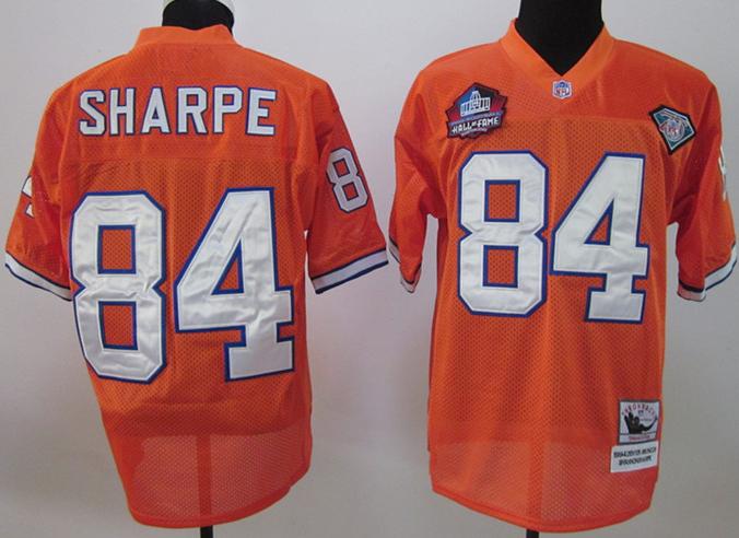 Denver Broncos 84 Shannon Sharpe 75th Orange Hall of Fame Class of 2011 Jersey