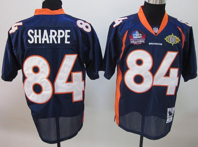 Cheap Denver Broncos 84 Shannon Sharpe Blue Hall of Fame Class of 2011 Jersey For Sale