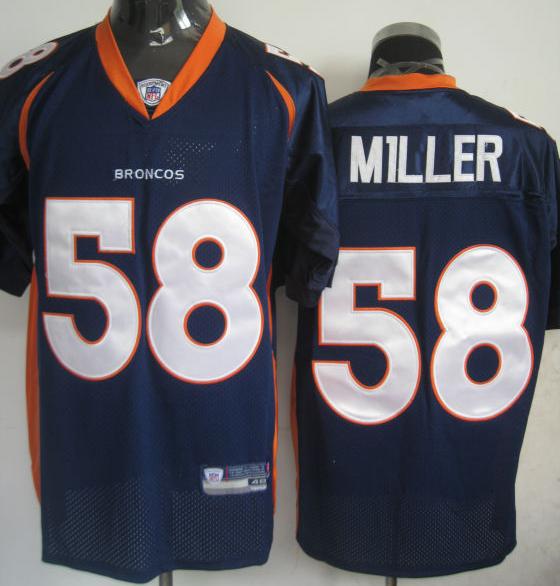 Cheap Denver Broncos 58 Miller Blue NFL Jersey For Sale