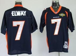 Cheap Denver Broncos 7 John Elway Navy blue Jersey For Sale