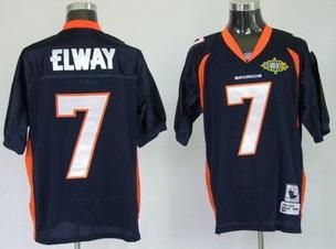 Denver Broncos 7 John Elway Navy blue Jersey