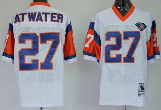 Denver Broncos 27 Steve Atwater Blue Throwback Jersey