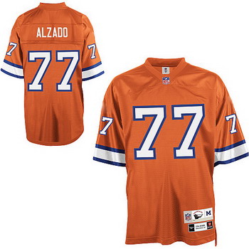 Cheap Denver Broncos 77 Lyle Alzado Orange Jersey Throwback For Sale