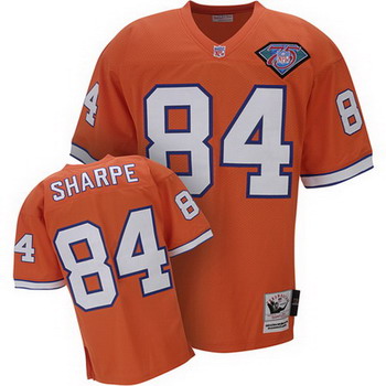 Denver Broncos 84 Shannon Sharpe Mitchell and Ness Jersey