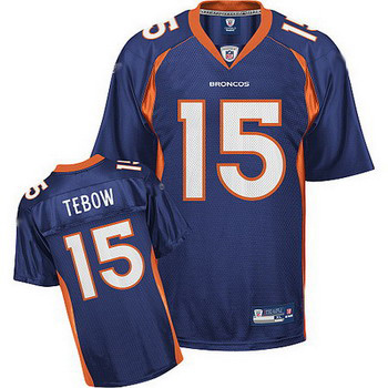 Denver Broncos 15 Tim Tebow blue Jersey