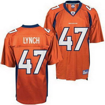 Denver Broncos 47 John Lynch Orange Football Jersey