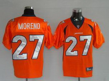 Denver Broncos 27 Knowshon Moreno Orange Jerseys