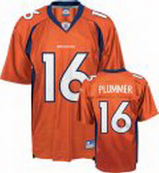 Cheap Denver Broncos 16 PLUMMER Orange Jersey For Sale