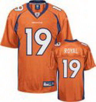 Cheap Denver Broncos 19 Eddie Royal orange Jersey For Sale