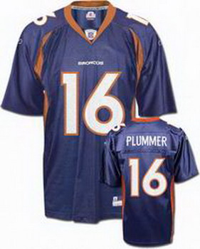 Cheap Denver Broncos 16 PLUMMER Blue Jersey For Sale