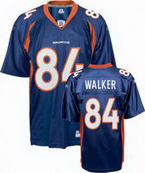 Cheap Denver Broncos 84 WALKER Blue Jersey For Sale