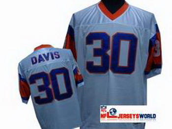 Cheap Denver Broncos 30 Terrell Davis White Jersey For Sale