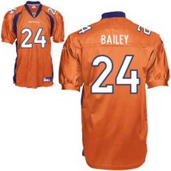 Cheap Denver Broncos 24 Champ Bailey Orange For Sale