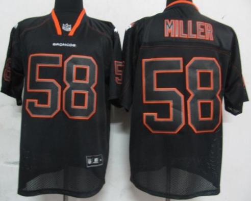 Cheap Denver Broncos 58 Miller Lights Out BLACK Jerseys For Sale
