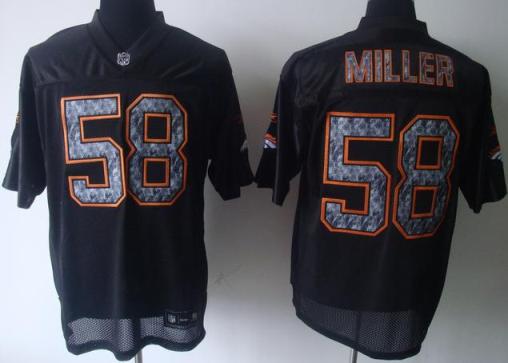 Cheap Denver Broncos 58 Von Miller Black United Sideline Jerseys For Sale