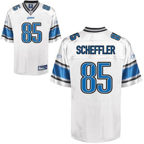 Detroit Lions 85 Tony Scheffler White NFL Jersey