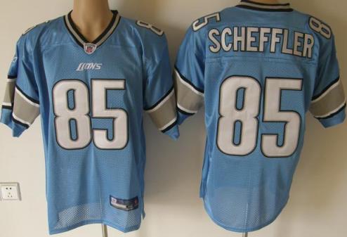 Cheap Detroit Lions 85 Tony Scheffler Blue NFL Jersey For Sale
