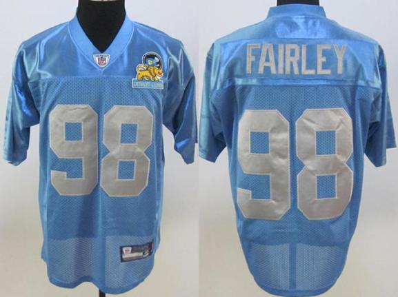 Cheap Detroit Lions #98 Nick Fairley Blue Premier Alternate Jersey For Sale
