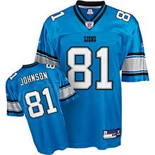 Detroit Lions 81 Calvin Johnson Blue Jersey