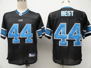 Detroit Lions 44 Jahvid Best black Jersey