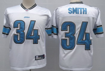 Cheap Detroit Lions 34 Kevin Smith white Authentic Jersey For Sale
