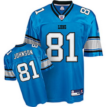 Detroit Lions 81 Calvin Johnson blue