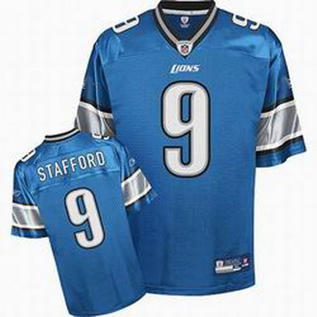 Detroit Lions 9 STAFFORD blue Jersey