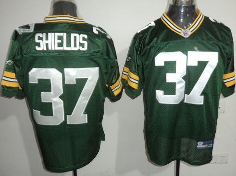 Green Bay Packers 37 Sam Shields Green NFL Jerseys