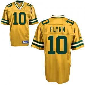 Green Bay Packers 10 Flynn Yellow NFL Jersey