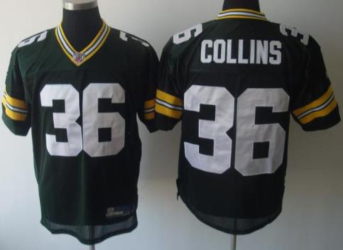 Green Bay Packers 36 Collins Green Jersey Green Bay Packers 36 Collins Green Jersey