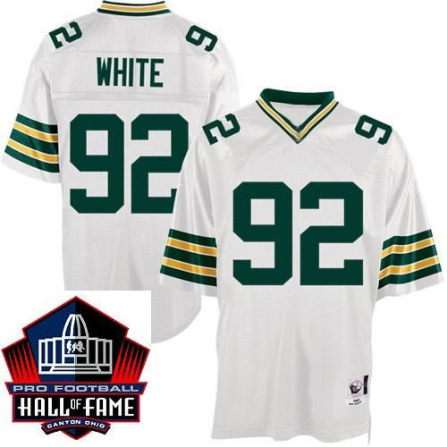 Green Bay Packers 92 Reggie White White Hall Of Fame Class Jersey