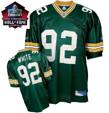 Green Bay Packers 92 Reggie White Green Hall Of Fame Class Jersey
