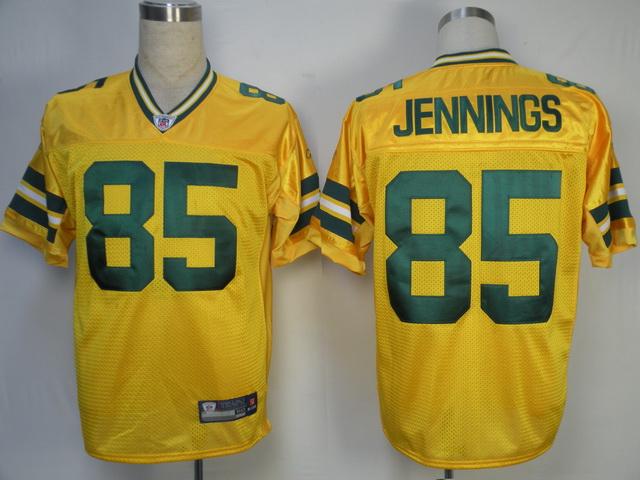 Cheap Green Bay Packers 85 Greg Jennings Yellow NFL Jersey For Sale