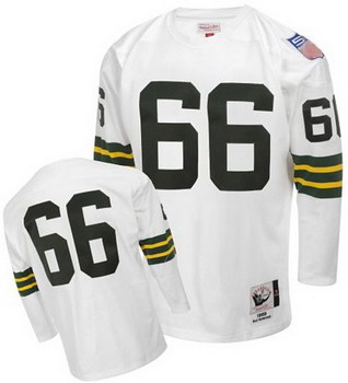 Cheap Green Bay Packers 66 Ray Nitschke White Jerseys Throwback For Sale