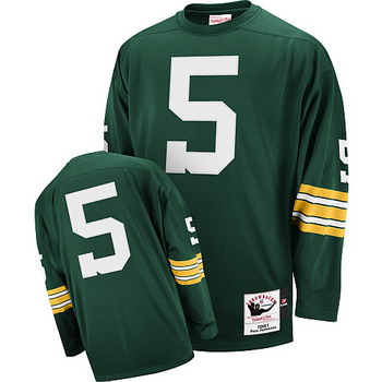 Green Bay Packers 5 Paul Hornung Green Jerseys Throwback