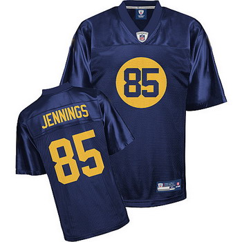 Cheap Green Bay Packers 85 Greg Jennings Blue Jersey For Sale