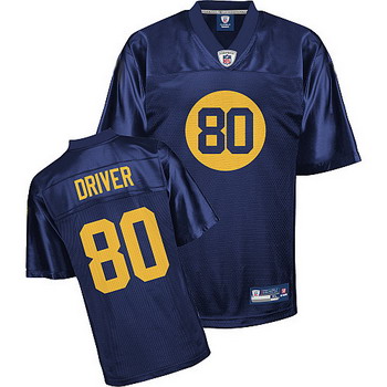Cheap Green Bay Packers 80 Donald Driver Blue Jersey For Sale