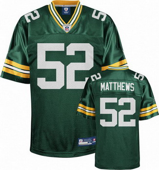 Clay Matthews Jersey Green 52 Green Bay Packers Jersey