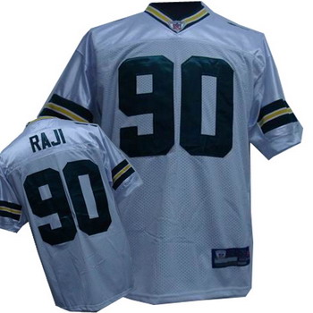 Green Bay Packers 90 BJ Raji white jerseys