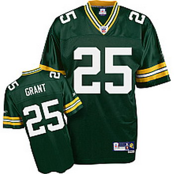 Green Bay Packers 25 Ryan Grant Premier green jerseys