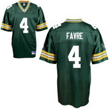 Green Bay Packers 4 Brett Favre green Jersey