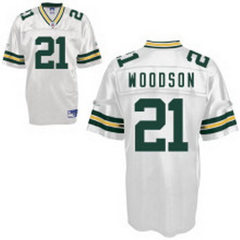 Green Bay Packers 21 Charles Woodson White Jersey